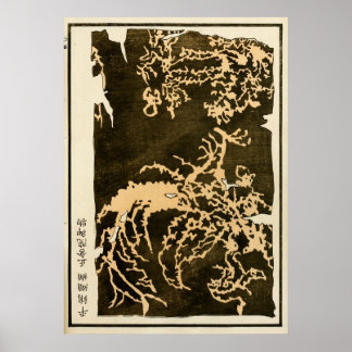 1871 Traditionelle Kunst der chinesischen Qing-Dyn Poster