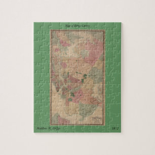 1872 Brooklyn Map - New York City, Queens Puzzle