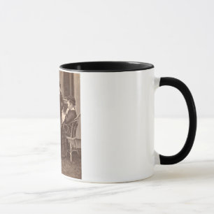 1872 Präsident Grant mit Familie im Cottage Tasse