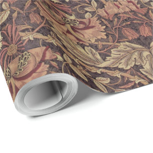 1876 Vintage William Morris Jelängerjelänger Geschenkpapier