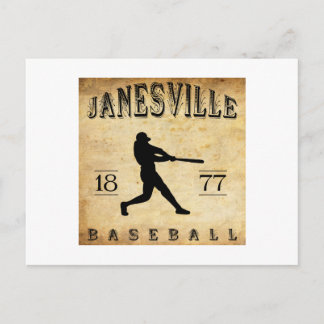 1877 Janesville Wisconsin Baseball Postkarte