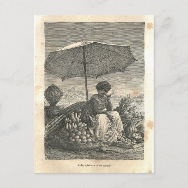 1877 Print Rio Janeiro, Erde und ihre Völker Postkarte (Vorderseite)