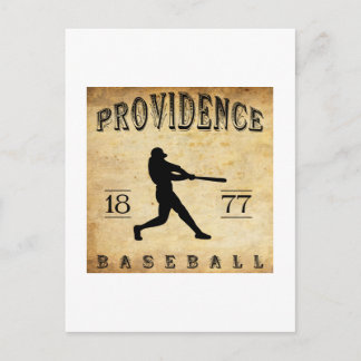 1877 Providence Rhode Island Baseball Postkarte