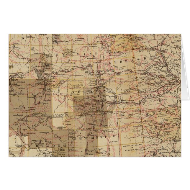 1878 Fortschrittsplan der Geografischen Erhebungen (Vorderseite (Horizontal))