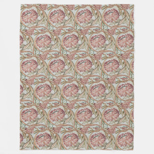 1878 Vintager William Morris Blumentopf Fleecedecke