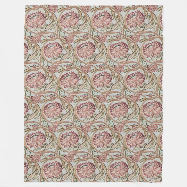 1878 Vintager William Morris Blumentopf Fleecedecke (Vorderseite)