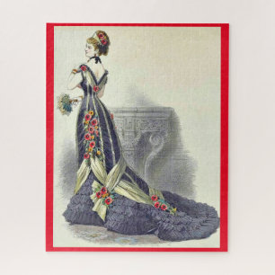1879 Ball-Gown-Modedruck Puzzle