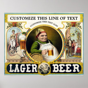 1879 Bierwerbung Poster