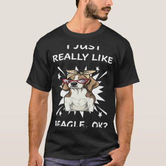 187 Ich mag Beagle einfach wirklich T-Shirt