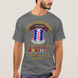 187. Infanterie-Regime TF 201 Libanon w AFEM SVC T-Shirt