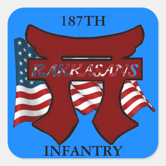 187. INFANTRY RAKKASANS STICKERS (Vorderseite)