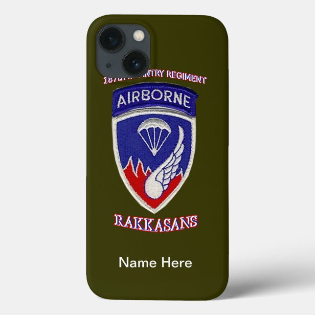 187. Infantry Regiment iPad Barley There Case (Rückseite)