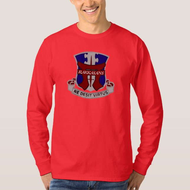 187TH HÜLSEN-SHIRT der INFANTERIE-RAKKASANS 3/4 T-Shirt (Vorderseite)