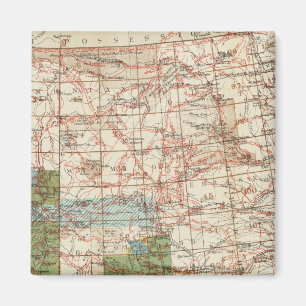 1880 Fahrplan der Geografischen Erhebungen der USA Magnet