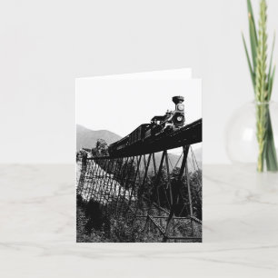 1880 Zug in Crawford Notch, NH Karte