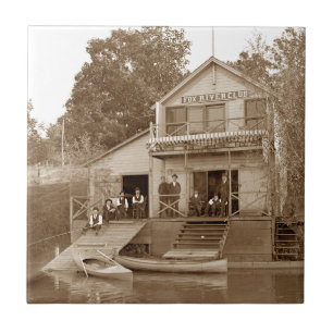 1880er Männerclub Fox River Club Angeln Elgin Fliese