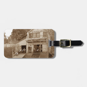 1880er Männerclub Fox River Club Angeln Elgin Gepäckanhänger