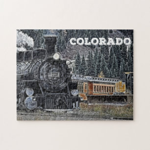 1881 Durango & Silvertown Schmalspurbahn Puzzle