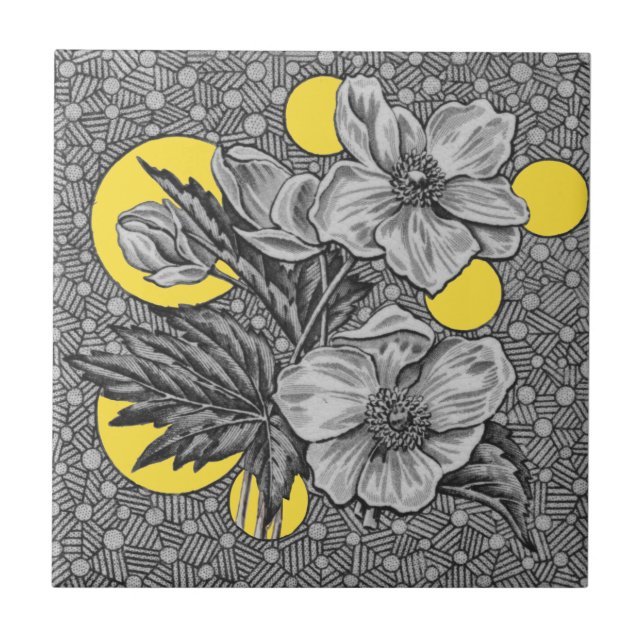 1881 Sherwin & Cotton Aesthetic Transferware Repro Fliese (Vorderseite)