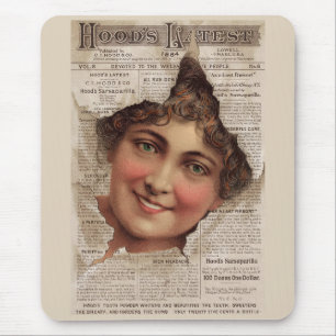 1884 Hood’s Tooth Powder-Karte Mousepad