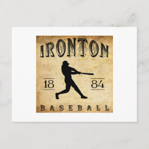 1884 Ironton Ohio Baseball Postkarte