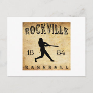 1884 Rockville Connecticut Baseball Postkarte