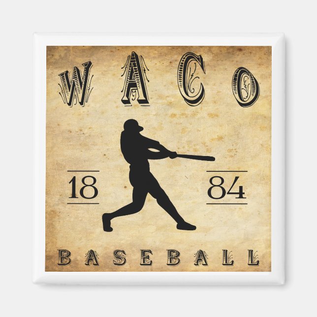 1884 Waco Texas Baseball Magnet (Vorne)