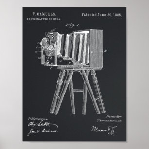 1885 Camera Patent Art Zeichnend Print Poster