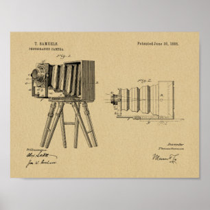 1885 Camera Patent Art Zeichnend Print Poster