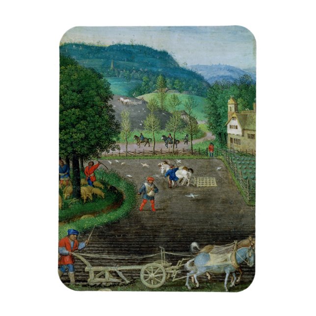 1885 Oktober hinzufügen: Pflügen und Aussäen, aus  Magnet (Vertikal)