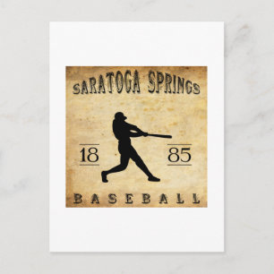 1885 Saratoga Springs New York Baseball Postkarte