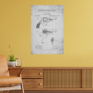 1885 US-Patent 317965 - Boland Revolver Poster