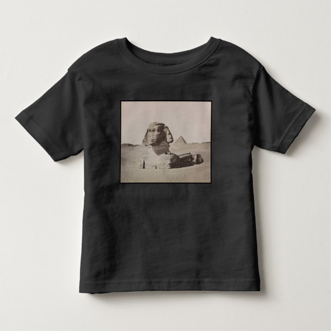 1887 Große Sphinx von Gizeh Nekropolis in Ägypten Kleinkind T-shirt (Vorderseite)