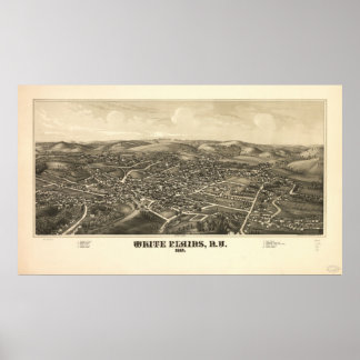 1887 Weiße Ebenen, Neugeborene Augen Panoramablick Poster