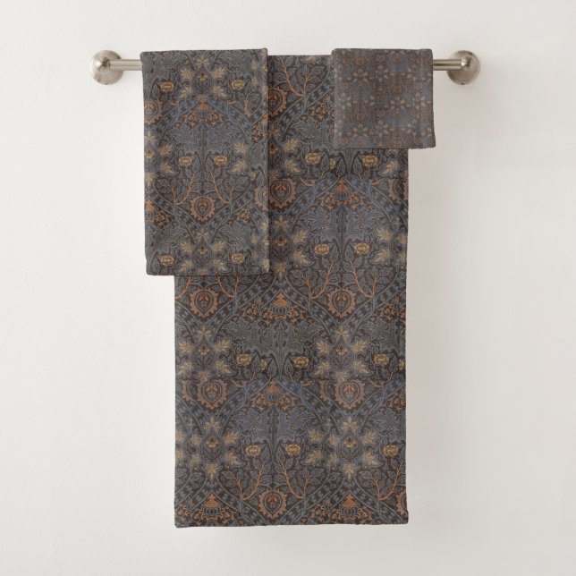 1888 Vintag William Morris Ispahan Badhandtuch Set (Insitu)