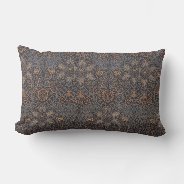 1888 Vintage William Morris Ispahan Lendenkissen (Vorderseite)