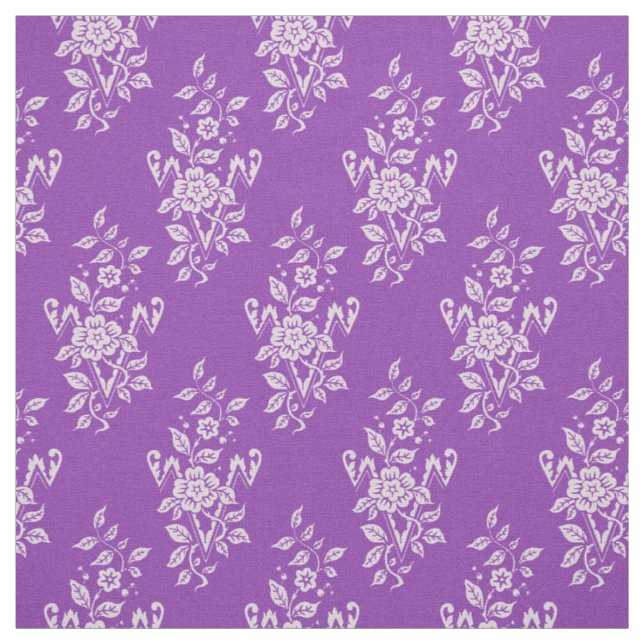 1889 Floral, Mauveine Lila Stoff (Muster)