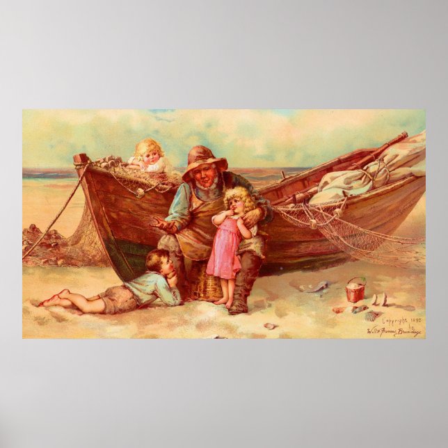 1890, als ich ein Lad - Will und Frances Brundage  Poster (Vorne)