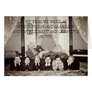 1890 ANTIKES EDWARDIAN FOTO DER LUSTIGEN