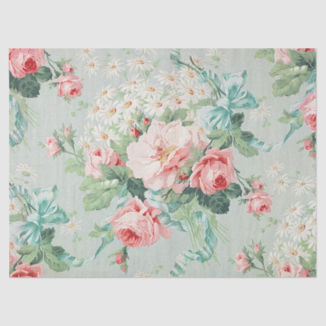 1890 Illustration blühender Blume Seidenpapier (Vorderseite)