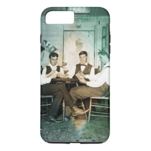 1890 Poker Game Men Gambling Cards Man Cave Foto Case-Mate iPhone Hülle