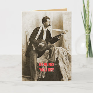1890 ' S-BANJO-PICKER-KUNDENSPEZIFISCHE KARTE