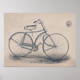 1890 Vintages Fahrradmagazin und Kunstdrucke Poster