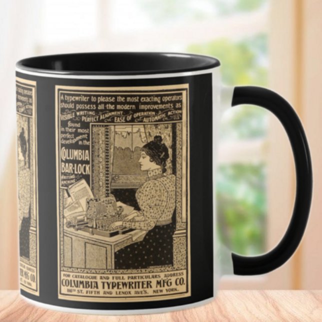 1890er-Sekretärin bei der Schreibmaschine Tasse (Von Creator hochgeladen)