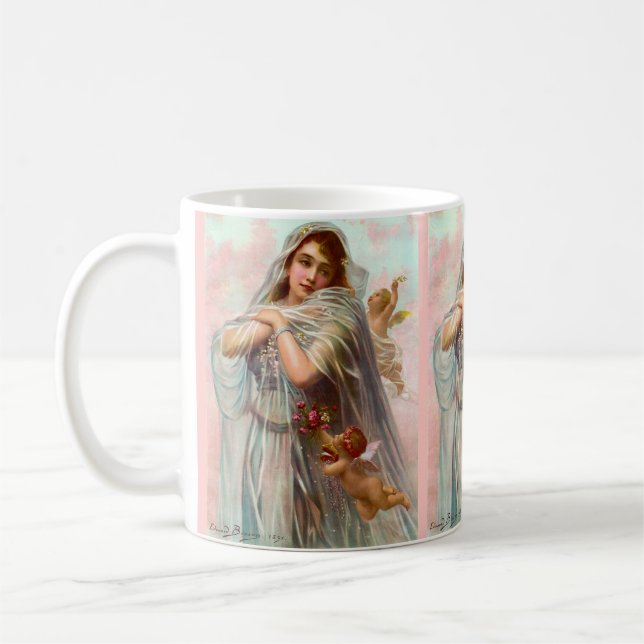 1891 Edouard Bisson The Fiancée Kaffeetasse (Links)