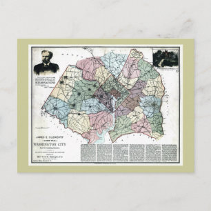 1891 Karte von Washington City & Umgebung