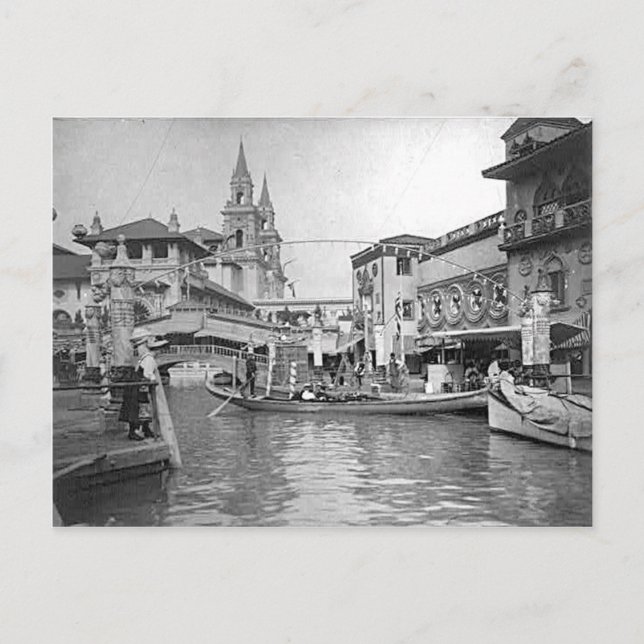 1893 Ausstellung "Venedig-Kanal" in Kolumbien Postkarte (Vorderseite)