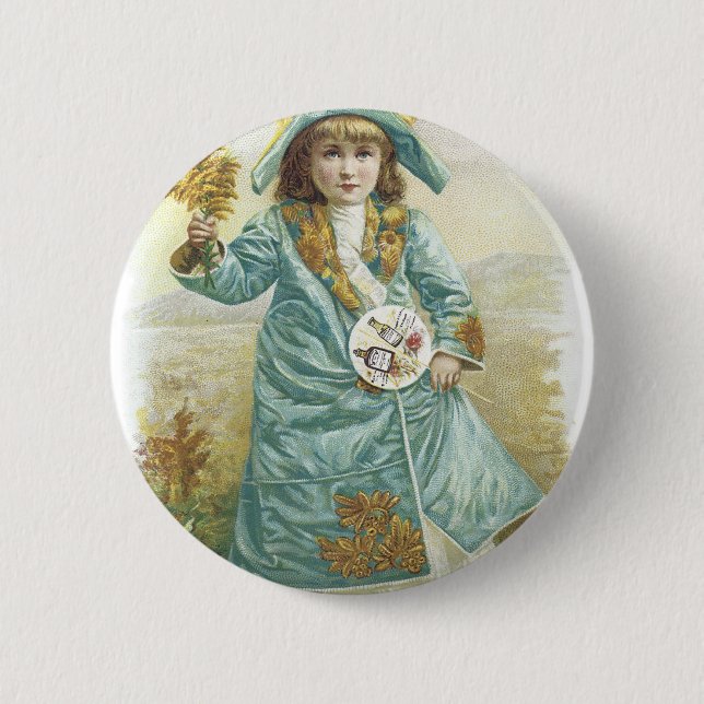1893 Ladys Perfumed Calendar Hoyt & Co. German Co. Button (Vorderseite)