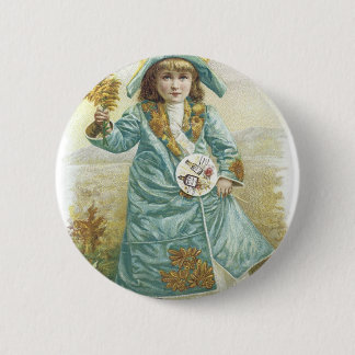 1893 Ladys Perfumed Calendar Hoyt & Co. German Co. Button