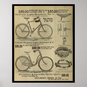 1893 Vintage-Bicycle-Magazin-Werbeplakat Poster